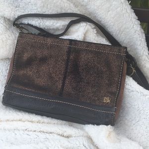 Stylish The Sak Gold Brown Bag/ Clutch